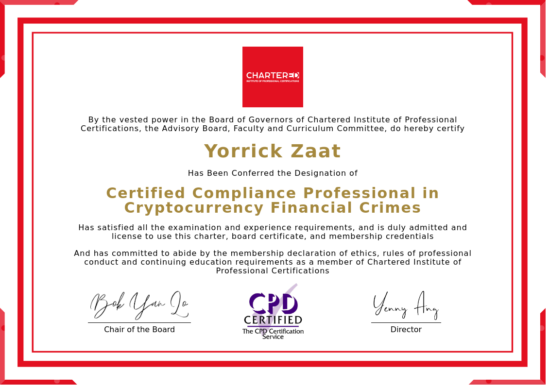 Certificate | Chartered Institute of Professional Certifications