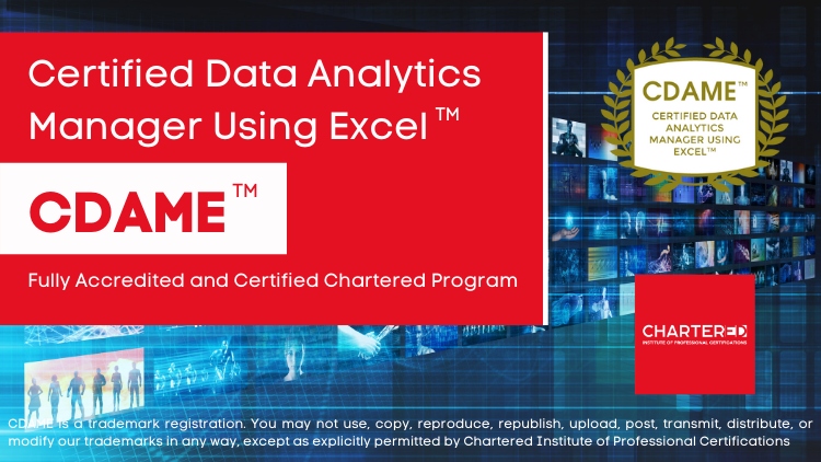 Certified Data Analytics Manager Using Excel (CDAME™)