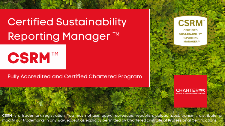 Certified Sustainability Reporting Manager (CSRM™)
