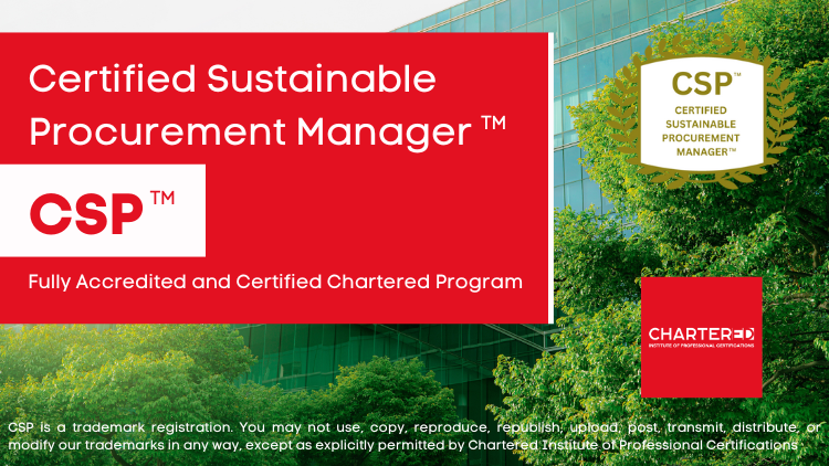 Certified Sustainable Procurement Manager (CSP™)