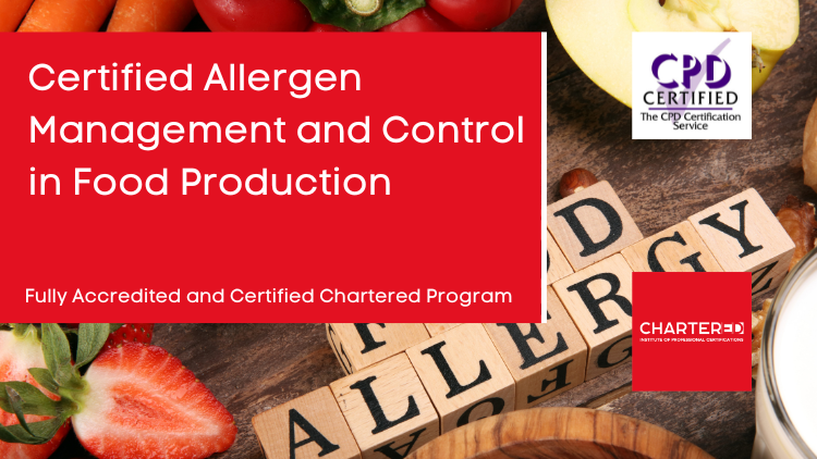 Certified Allergen Management and Control in Food Production